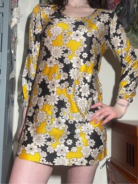 1960s mod mini dress